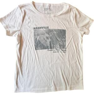 VINYL Short Sleeve Crew Neck Nashville Graphic T-Shirt Sz L